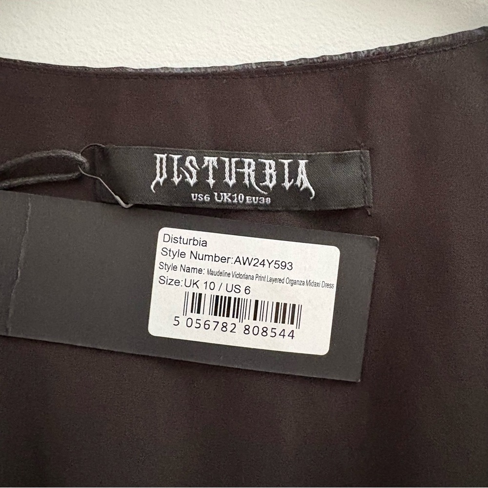 Maudeline Victoriana Organza Midaxi Dress Sz 6 – Romantic, Ethereal Layers - Picture 7 of 7